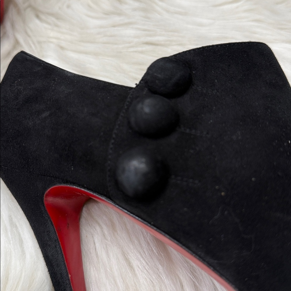 CHRISTIAN LOUBOUTIN Suede Booties - Picture 6 of 16